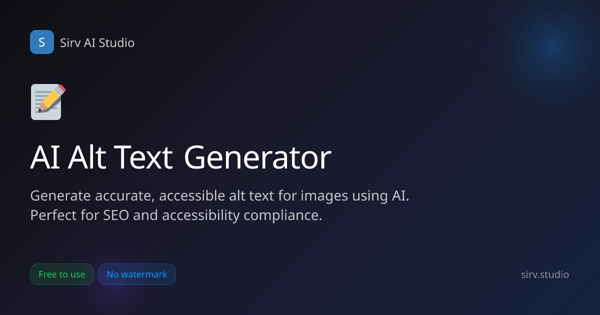 AI Alt Text Generator - Automatic Image Descriptions for Accessibility ...