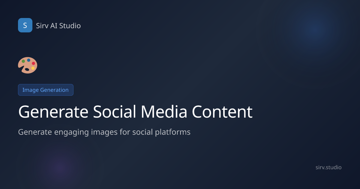 AI Image Generation for Social Media | {{industry}} Content | Sirv AI ...