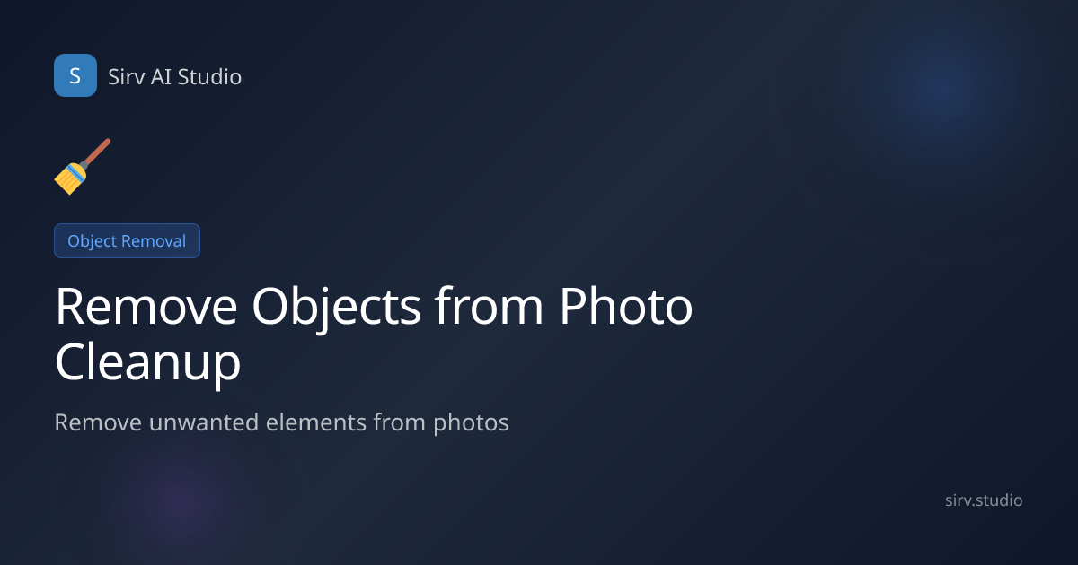 Photo Cleanup for Real Estate: Pro Object Removal Tool | Sirv AI Studio