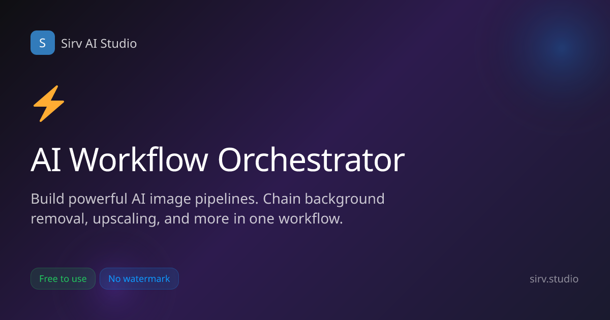 AI Workflow Automation - Visual Pipeline Builder for Media Processing ...