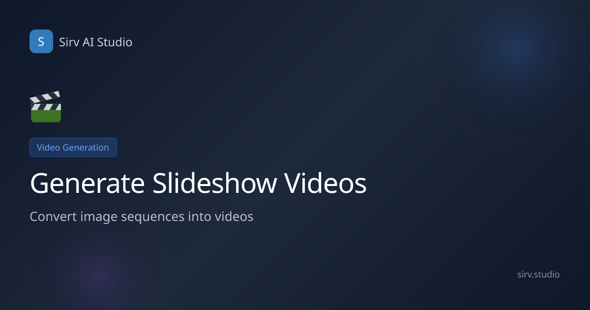 Create Professional Slideshow Videos for Real Estate | Sirv AI Studio